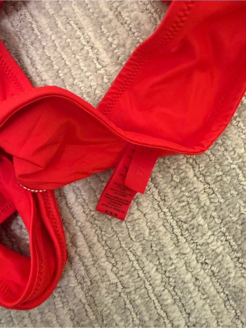 SKIMS Red Twist-Front Bikini Top